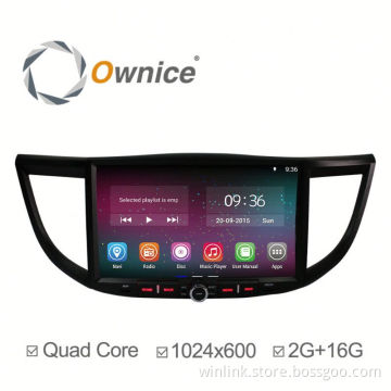 Ownice Quad core RK3188 android 5.1 car DVD GPS for CRV 2012-2014 built in RDS 2G RAM 1024*600